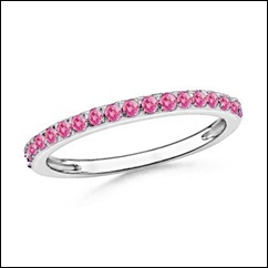 Round Pink Sapphire Rings Round Pink Sapphire Rings