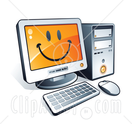 smiley on computer