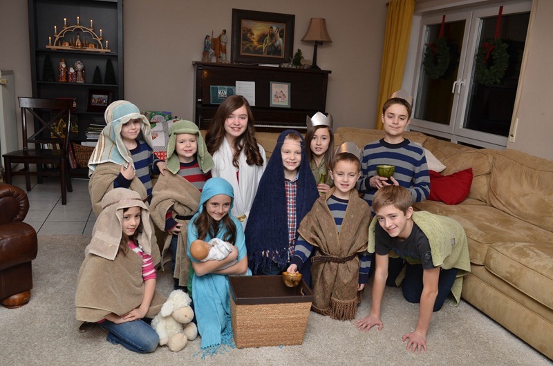 Christmas Eve nativity