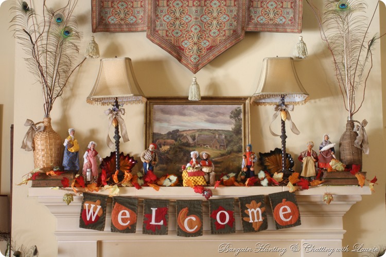 Fall Mantel-Bargain Hunting with Laurie
