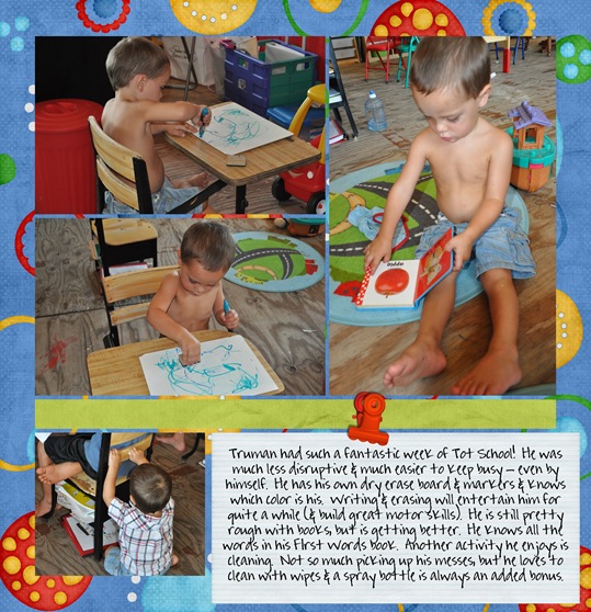 wk 6 Truman tot school