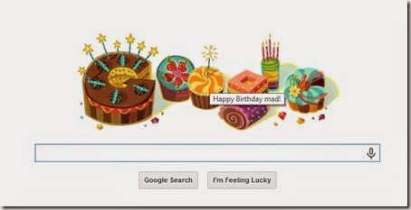 Google Doodle on my birthday