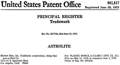 Astrolite Trademark