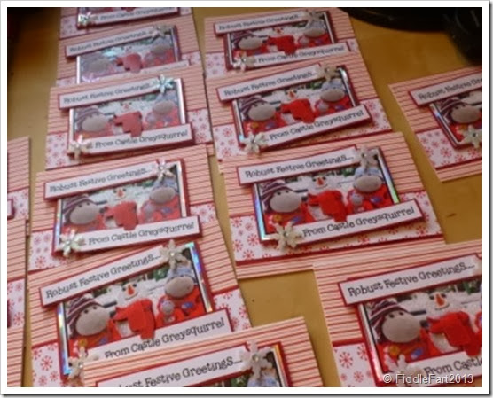 Finished Mums Monkey Christmas Cards Finished Mums Monkey Christmas Cards
