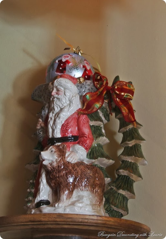 Santa Pitcher-Bargain Decorating with Laurie