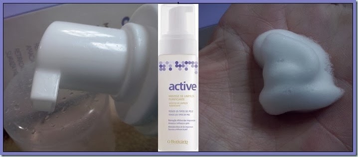 Mousse de limpeza Active–O Boticário Mousse de limpeza Active