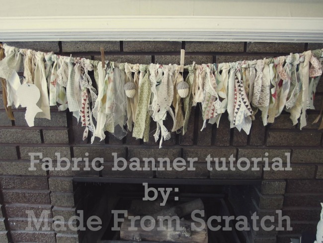 fabric banner tutorial by made from scratch