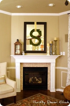 walled off corner fireplace