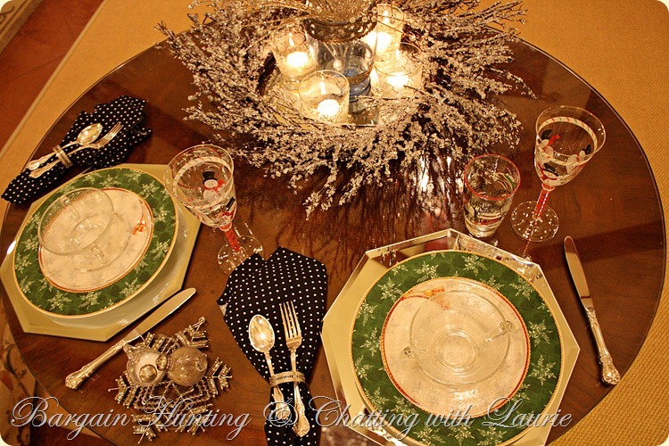Winter Tablescape-Bargain Decorating with Laurie