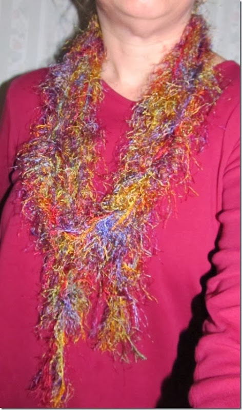 Easy Funky Scarf Tutorial---give a funky gift this holiday season!  Homeschooling Heart & Minds