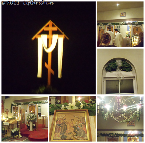 Pascha 2011 Cross and Church decorations