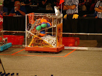 Our robot in the starting position pre-match