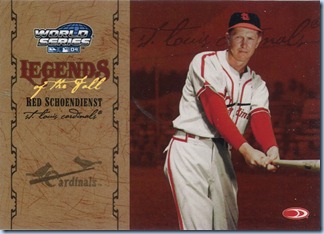 2005 Donruss World Series 04 Schoendienst 228 of 500