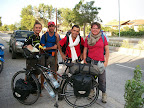 Turquie - Ipsala - Rencontre de Pierre, Emmanuel et une amie à eux.... marcheurs en route pour Jérusalem !