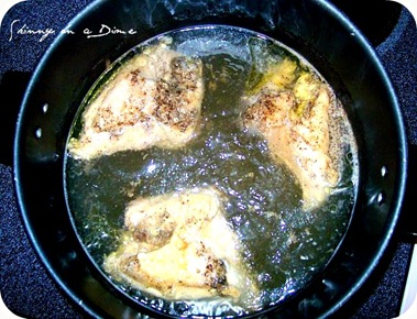 dumplings boiling chicken
