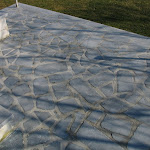 Terrasse en cassons en pose Opus Incertum
