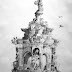 "Flora Fountain I" Pen & Ink on Paper 15" x 10.5" Rs.7200/-
