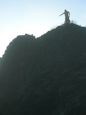 Heim Scales the Rock