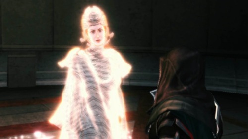 Minerva, se dirigindo diretamente a Desmond através de uma das memórias de Ezio