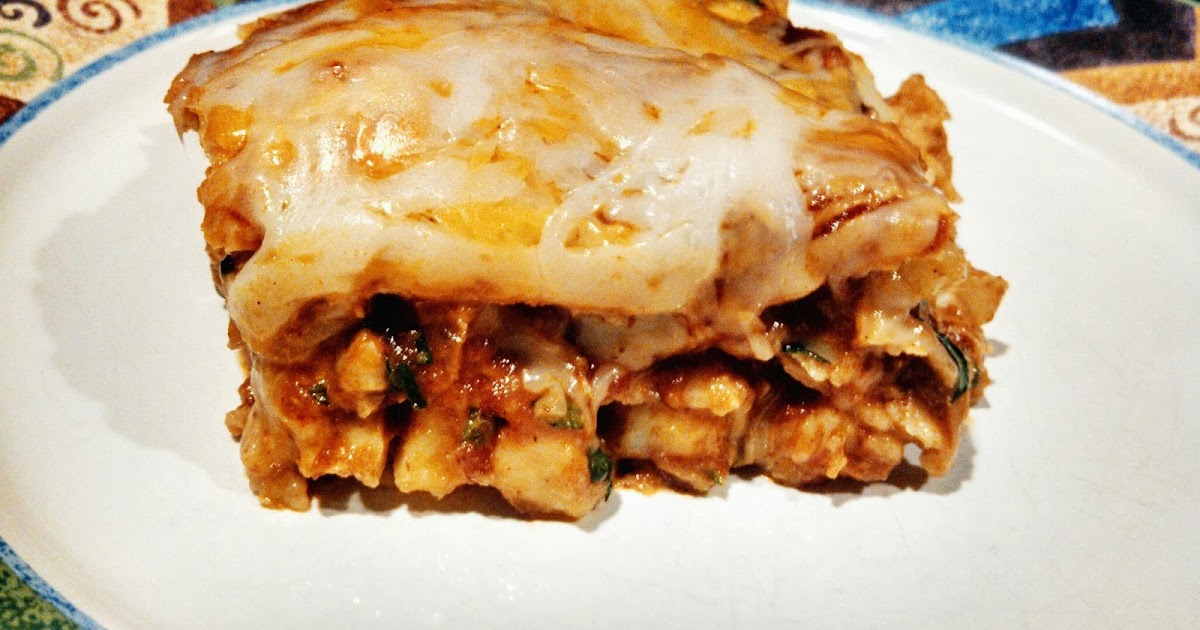 Hot Dog It's a Food Blog BBQ Chicken & Sweet Potato Enchilada Casserole