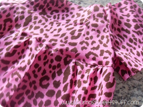 top stitched bodice