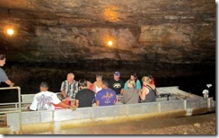 Loaded boat at Lost River Cave