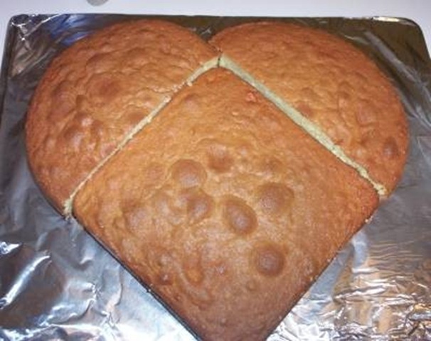 How to make a heart shaped cake