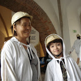 Michiko and Kai at the silver mine tour