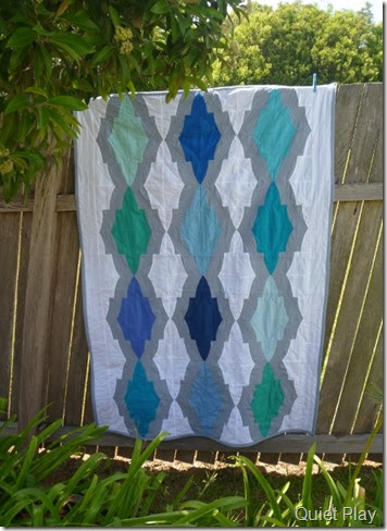 Shades of Blue quilt