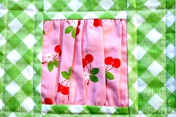 gathered baby quilt