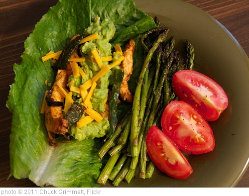 'Primal Chicken Tacos with Guacamole' photo (c) 2011, Chuck Grimmett - license: http://creativecommons.org/licenses/by-sa/2.0/