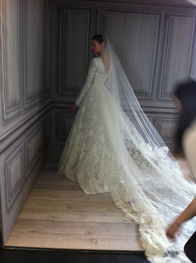 Isn't this royal looking? The long sleeves are so graceful and retro.