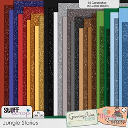 Jungle Stories - Cardstocks and Glitter