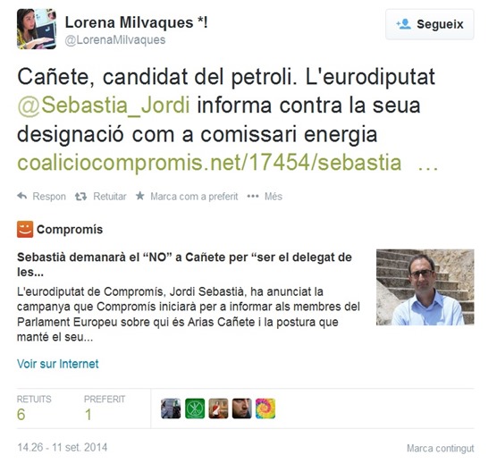 Cañete candidat PP