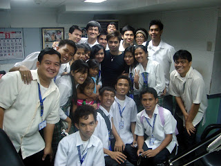 March 12: Students together with Arnel Ignacio, host of DZBB AM Radio program.