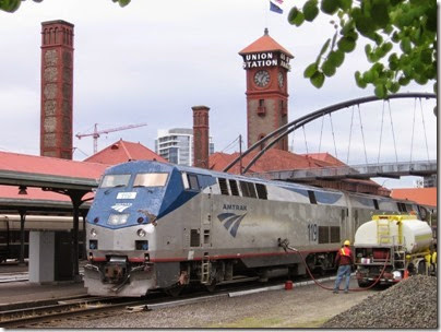 IMG_0740 Amtrak P42DC #119 at Union Station in Portland, Oregon on May 10, 2008