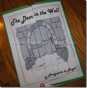 The Door in the Wall Literature Based Study Guide and Lapbook homeschool printable The Door in the Wall Literature Based Study Guide and Lapbook homeschool printable