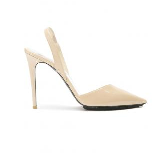 Stella McCartney Patent Slingback Heel, $695, KirnaZabete.com