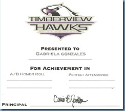 Gabbi Gonzales award