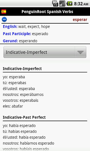 【免費教育App】PenguinRoot Spanish Verbs-APP點子