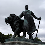 giant lion in London, United Kingdom 