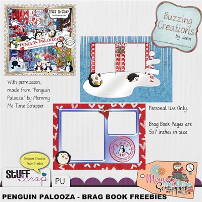 Mommy Me Time Scrapper - Penguin Palooza - Brag Book Freebies Preview