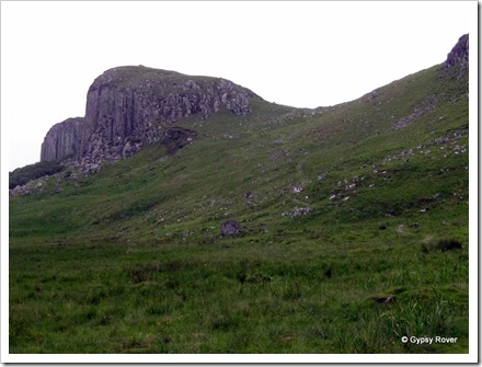 We had just walked over the brindled pass that dates back to the 19th Century to the right of these hills.