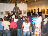 One of the first stops of the trip, the Pretoria Art Museum, where the kids had a tour guide in their own language, explaining different aspects of the exhibits. South Africa - 423.jpg