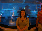 Christina with the jellyfish at the Shark Reef Aquarium at Mandalay Bay.
