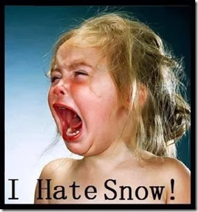 I hate snow