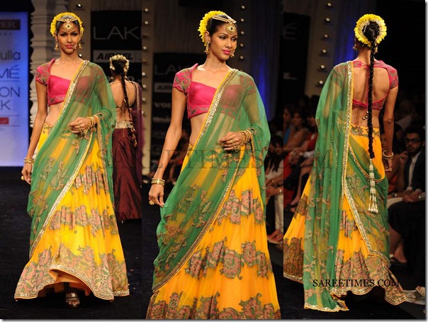 Neeta_Lulla_Green_Yellow_Lehenga