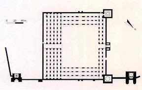 Ground plan of the al-Hakim Mosque in Cairo, 990-1013.