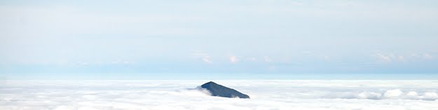 Cloud coated mountain from Mount Oberon