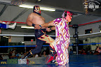 Rey Lee giving homage to Mil Mascaras.